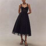 Sexy Mesh Zipper Gowns Casual Loose A-line Party Dress