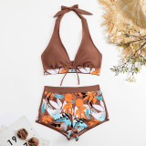 Sexy Printed Two-Piece Bikini Swimsuit for Women