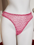 Sexy Lingerie Leopard Bra and Thong Two-Piece Set
