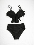 Sexy Bikini High-Waist Two-Piece Ruffle Swimsuit