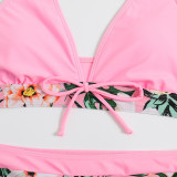 Sexy Printed Two-Piece Bikini Swimsuit for Women
