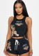 Print Camisole and Shorts Set