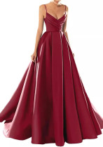 Women French Velvet Sequined Sexy V-Neck Strapless Evening Dress(Processing time need 3-6 days) Women French Velvet Sequined Sexy V-Neck Strapless Evening Dress(Processing time need 3-6 days)