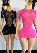 Women See-Through Sexy Fishnet Sexy Bodycon Dress