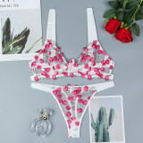 Sexy Embroidery Lace Lingerie Set