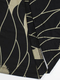 Spring & Autumn Women's Fashion Elegant Wrap V-Neck Half-Sleeve Print Belt Maxi Dress