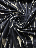 Spring & Autumn Women's Fashion Elegant Wrap V-Neck Half-Sleeve Print Belt Maxi Dress