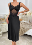 Sexy Lace Satin Nightgown