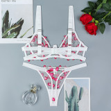Sexy Embroidery Lace Lingerie Set