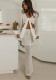 Summer Holiday Beach Solid Color Knit Sheer Top Long Skirt Two Piece Set