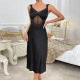 Sexy Lace Satin Nightgown