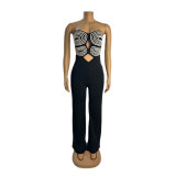 Women Strapless Backless Party Jumpsuit