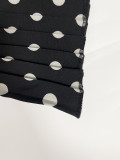 Summer Polka Dot Print Fashion Casual Long Plus Size Dress