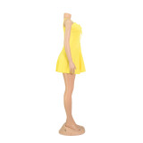 Women's Summer Strap Lace-Up Short Dress
