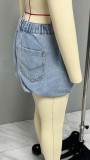 Summer Pocket Denim Short Skirt