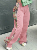 Women's Patchwork Casual Pants