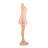 Women's Summer Strap Lace-Up Short Dress