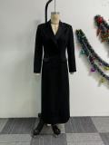 Women sexy and elegant Turndown Collar Blazer Dress