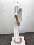 Women's Casual Long-Sleeve Shirt and Trousers Two-Piece Set