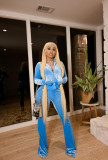 Women's Autumn Winter Velvet Zipper Pocket Two Piece Tracksuit