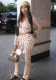 Women's Autumn Leopard Print Hooded Top and Pants Set