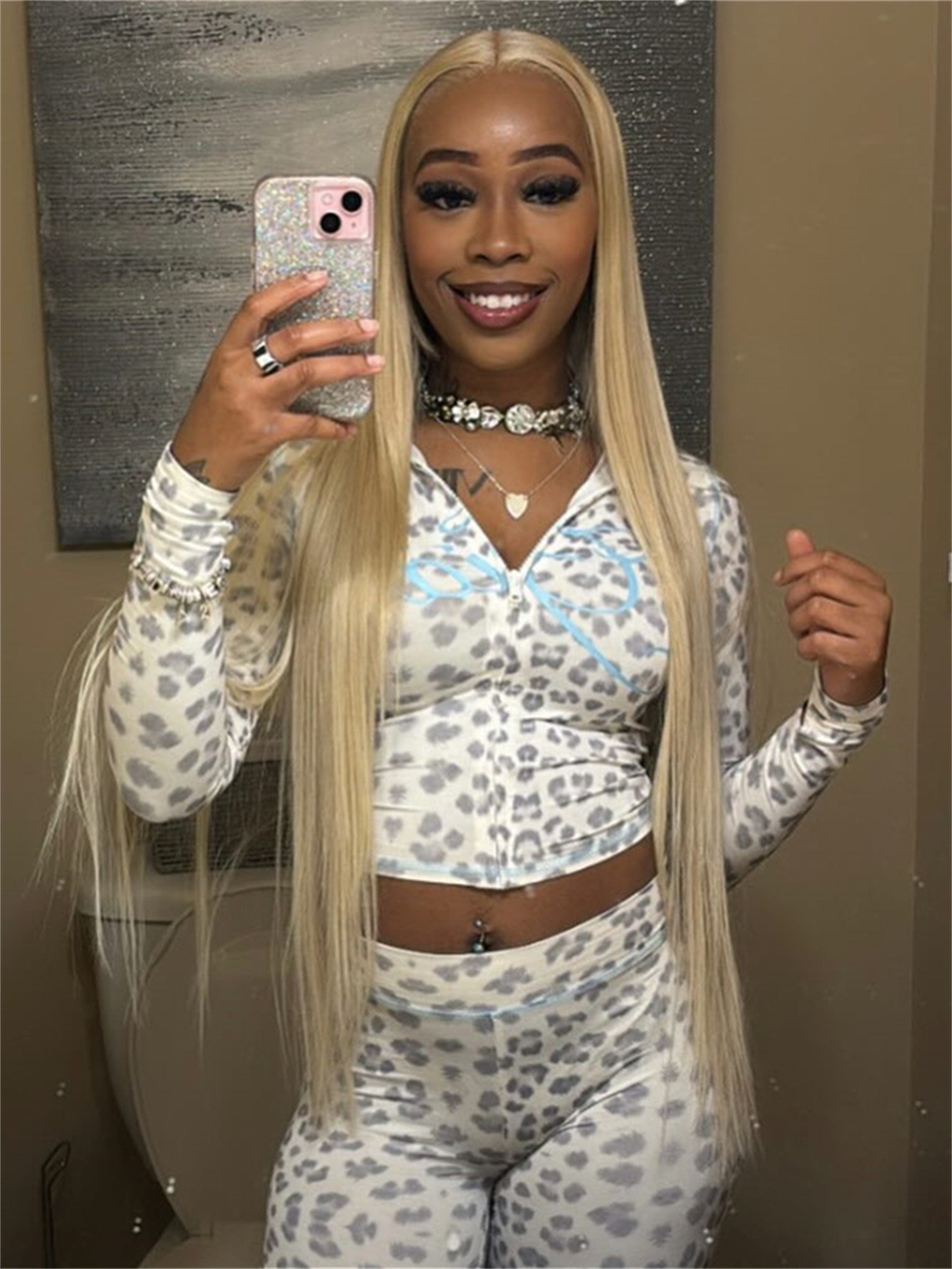 Women's Autumn Leopard Print Hooded Top and Pants Set