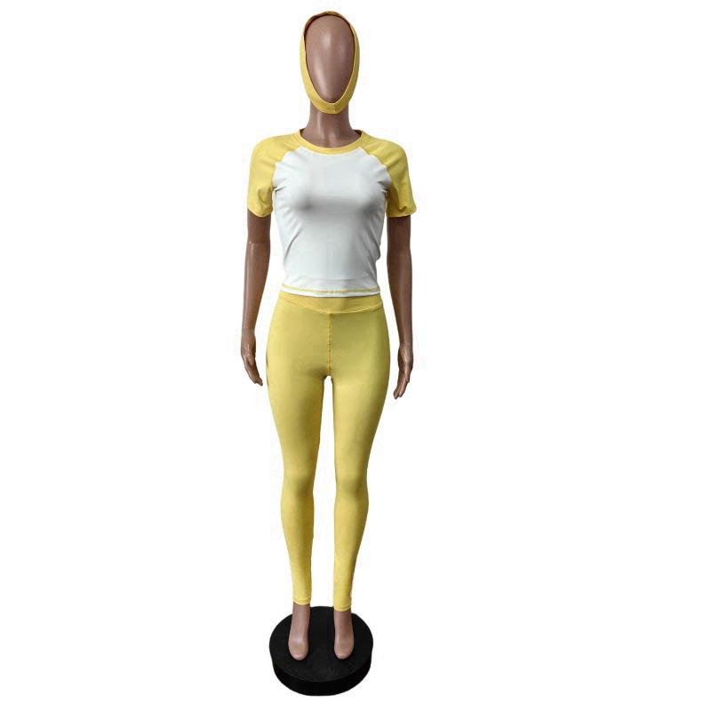 Women's High-Stretch Yoga Set with Bandana