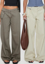 Women Style street side pocket loose Pants
