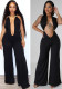 Women Halter Neck V Neck sexy Jumpsuit