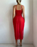 Women sexy lace hollow pajamas jumpsuit See-Through Mesh sexy lingerie Set