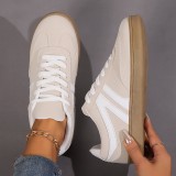 Women spring and autumn color matching sports retro forrest shoes