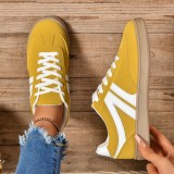 Women spring and autumn color matching sports retro forrest shoes