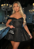 Women sexy off shoulder dress