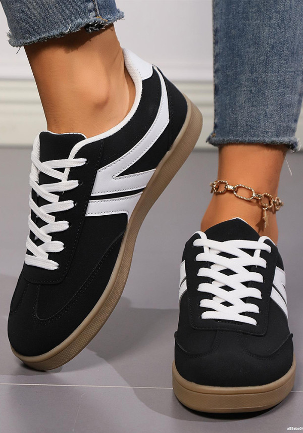 Women spring and autumn color matching sports retro forrest shoes