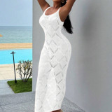 Women's Summer Strap Knit Long Dress