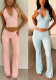 Women's Sexy Halter Lace Sportswear Set