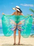 Women's Butterfly Print Strap Beach Dress