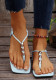 Women's Flip Flops Metal-Decorated Beach Sandals