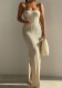 Women's Sexy Strap Knit Slim Long Dress