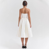 Women's Summer Chic & Elegant Strapless Midi Dress