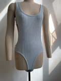Women's Knitted Strap Bodysuit Skirt Set
