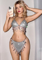 Women's Sexy & Stylish Rhinestone Star Tassel Body Chain Vest