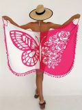 Women's See Through Beach Cover-Up Butterfly Wrap Skirt