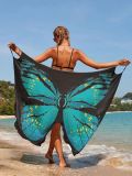 Women's Butterfly Print Strap Beach Dress