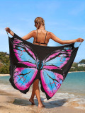 Women's Butterfly Print Strap Beach Dress