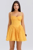 Women's Lace Jacquard A-Line Mini Dress