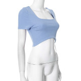 Women Sexy Crop Crop T-Shirt