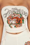 Women Print Top and Shorts Two-Piece Set