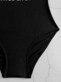Women Sexy Hollow Backless One-Piece Swimsuit
