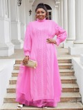 Women Casual Mesh Knitting Dress